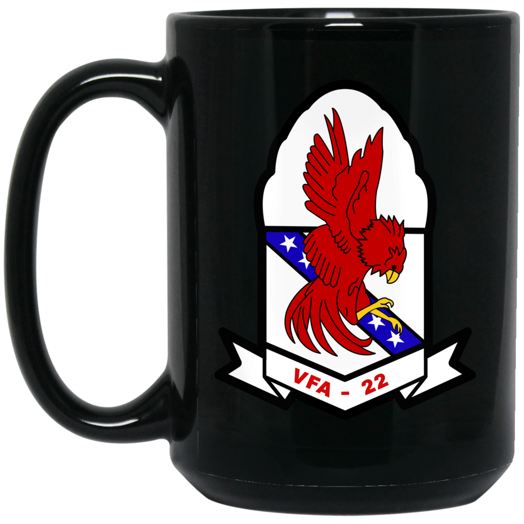 VFA 22 1 Black Mug - 15oz