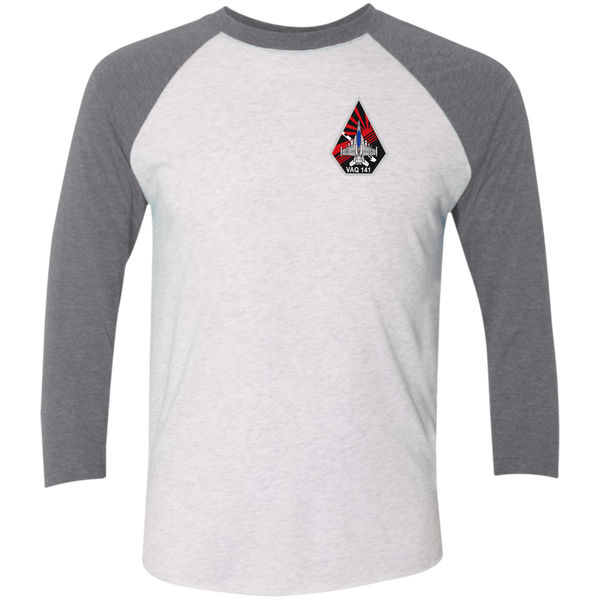 VAQ 141 7c Baseball Raglan T-Shirt