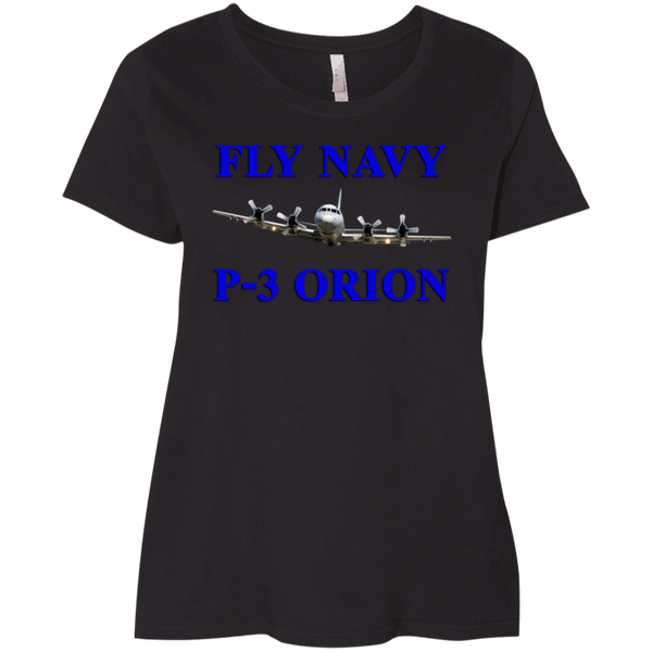 Fly Navy P-3 1 Ladies' Curvy T-Shirt