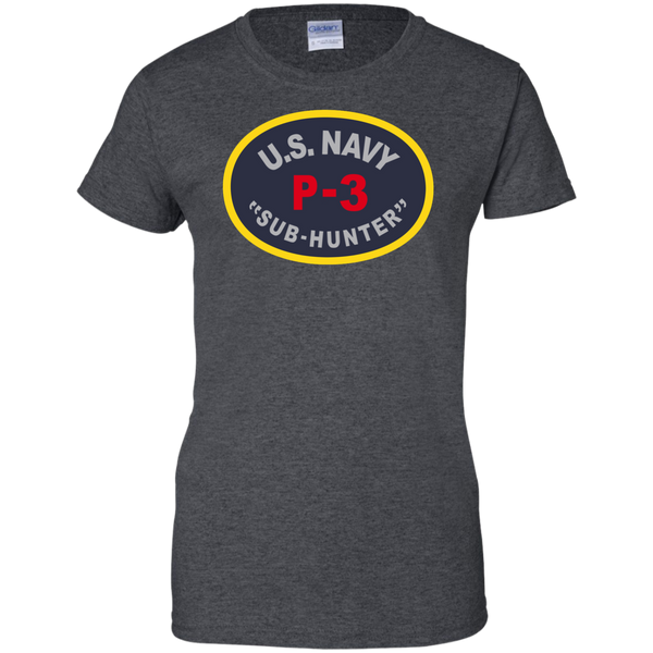 P-3 Sub Hunter 1 Ladies Custom Cotton T-Shirt