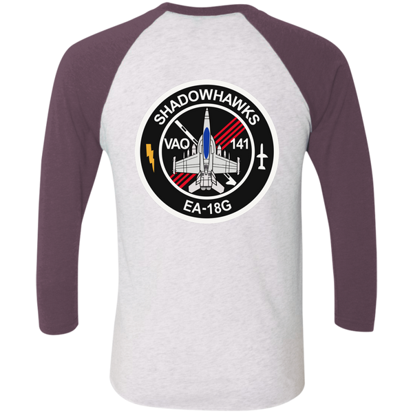 VAQ 141 6c Baseball Raglan T-Shirt