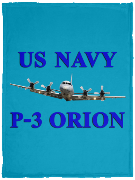 US Navy P-3 1 Blanket - Cozy Plush Fleece Blanket - 30x40