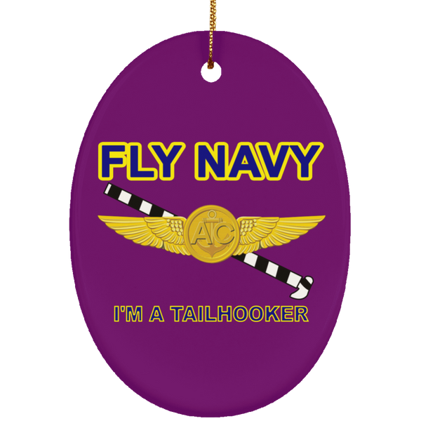 Fly Navy Tailhooker 2 Ornament - Oval