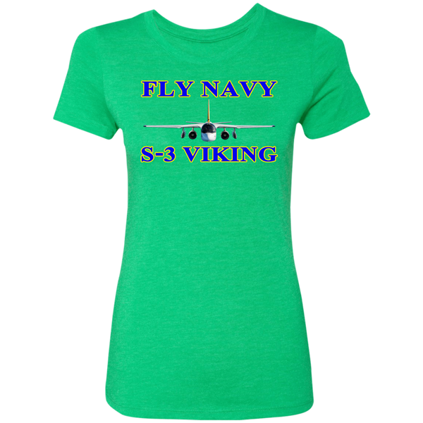 Fly Navy S-3 1 Ladies' Triblend T-Shirt