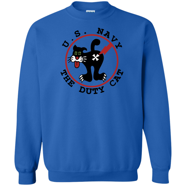 Duty Cat 4 Printed Crewneck Pullover Sweatshirt