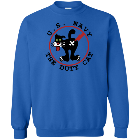 Duty Cat 4 Printed Crewneck Pullover Sweatshirt