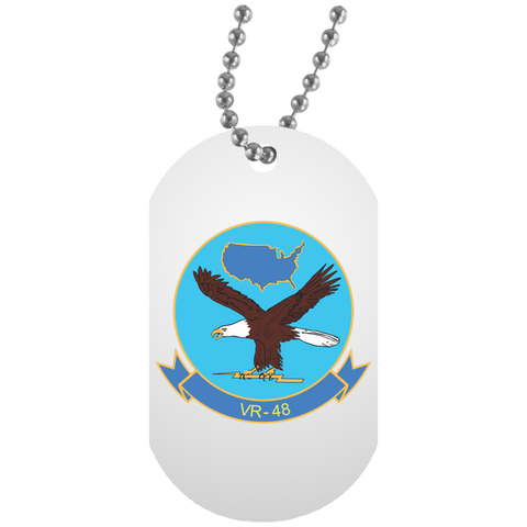 VR 48 2 White Dog Tag