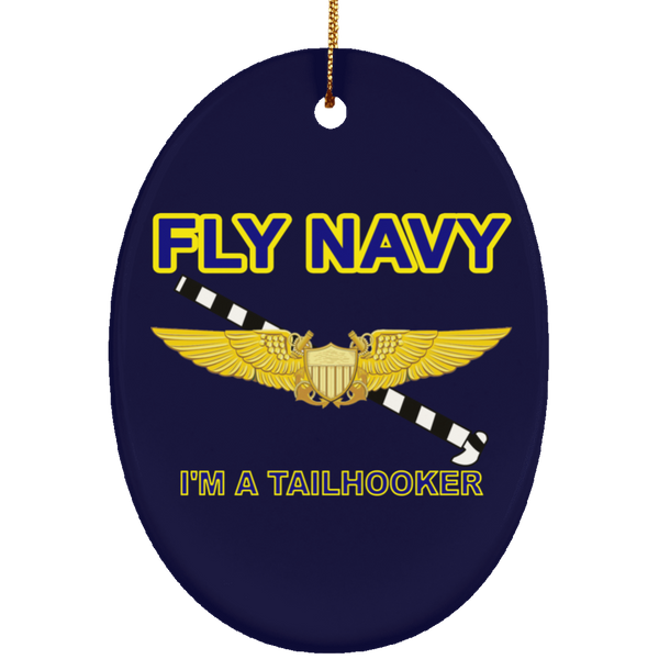 Fly Navy Tailhooker 3 Ornament - Oval