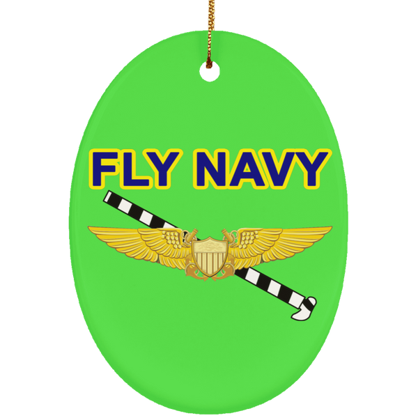 Fly Navy Tailhook 3 Ornament - Oval