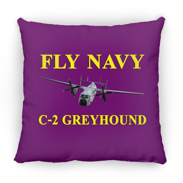 Fly Navy C-2 3 Pillow - Square - 16x16