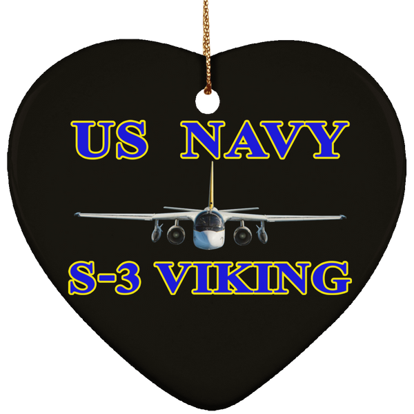 US Navy S-3 1 Ornament - Heart