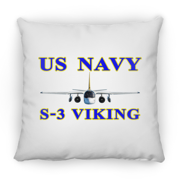 US Navy S-3 1 Pillow - Square - 14x14