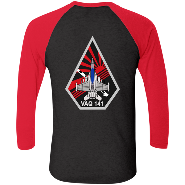 VAQ 141 7c Baseball Raglan T-Shirt