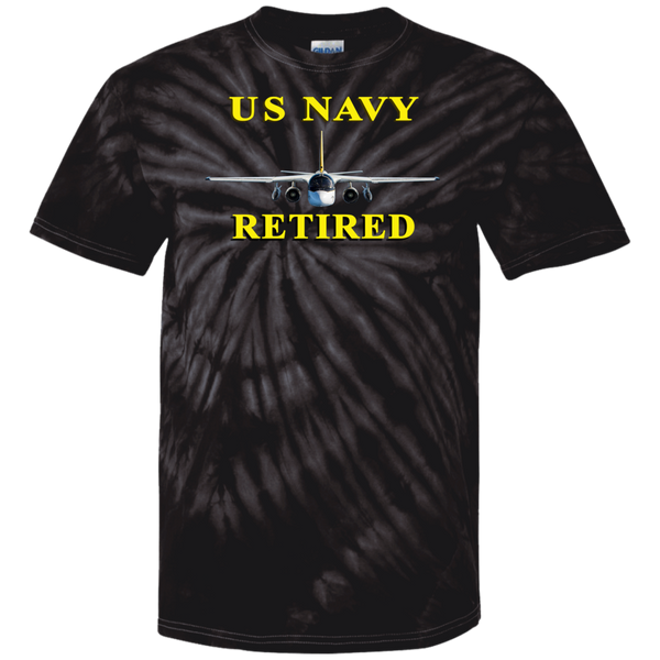 Navy Retired 2 Cotton Tie Dye T-Shirt