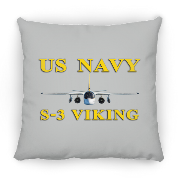 US Navy S-3 3 Pillow - Square - 18x18