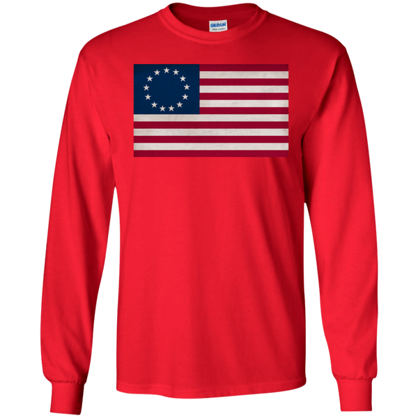 Betsy Ross Flag LS Cotton Ultra T-Shirt