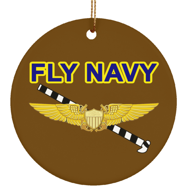 Fly Navy Tailhook 3 Ornament - Circle