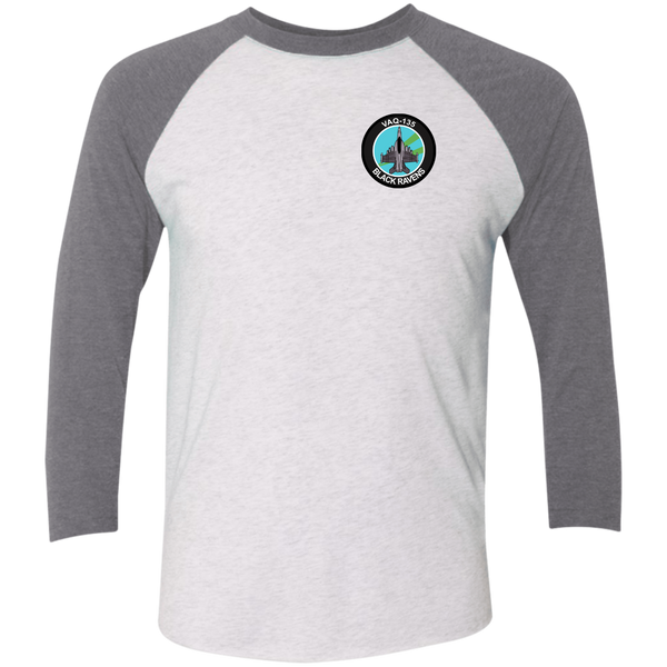 VAQ 135 5c Baseball Raglan T-Shirt