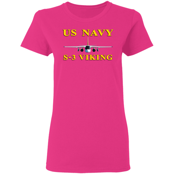 US Navy S-3 3 Ladies' Cotton T-Shirt