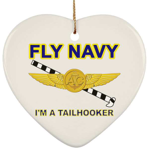 Fly Navy Tailhooker 2 Ornament - Heart