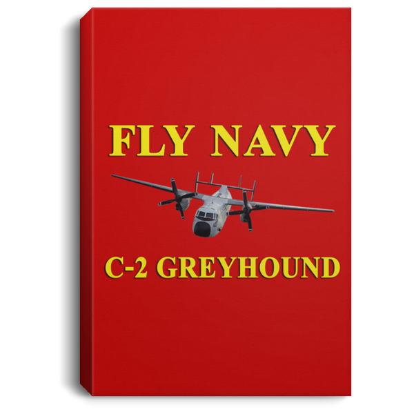 Fly Navy C-2 3 Canvas - Portrait .75in Frame