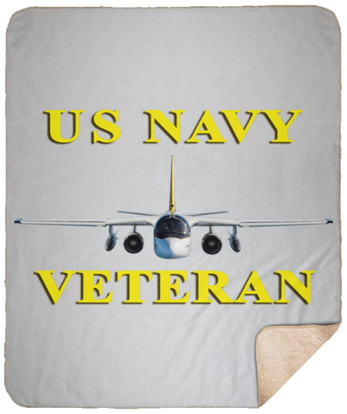 Navy Vet 3 Blanket - Sherpa Blanket - 50x60