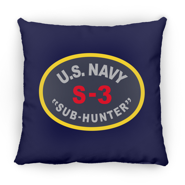 S-3 Sub Hunter Pillow - Square - 18x18