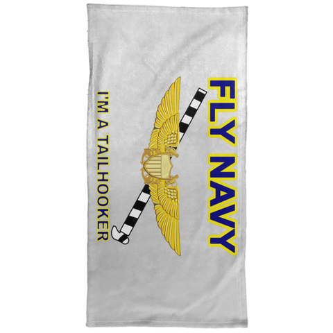 Fly Navy Tailhooker 3 Hand Towel - 15x30