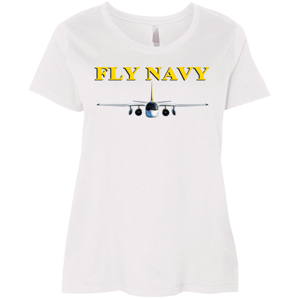 Fly Navy S-3 4 Ladies' Curvy T-Shirt