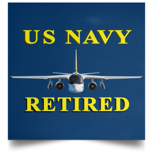 Navy Retired 2 Poster - Square