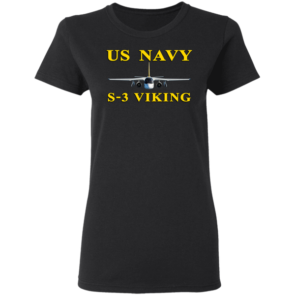 US Navy S-3 3 Ladies' Cotton T-Shirt