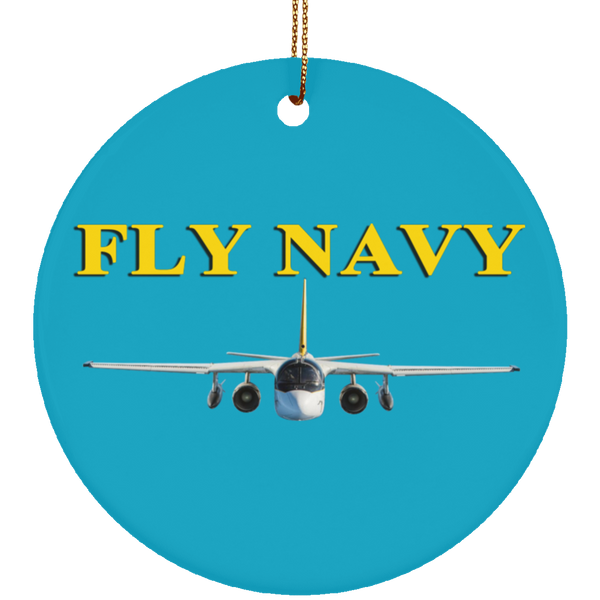 Fly Navy S-3 4 Ornament – Circle