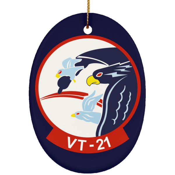 VT 21 2 Ornament Ceramic - Oval