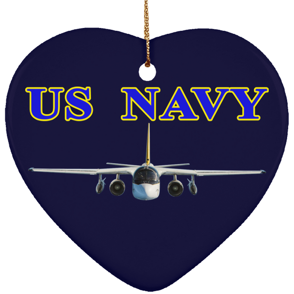 US Navy S-3 2 Ornament - Heart