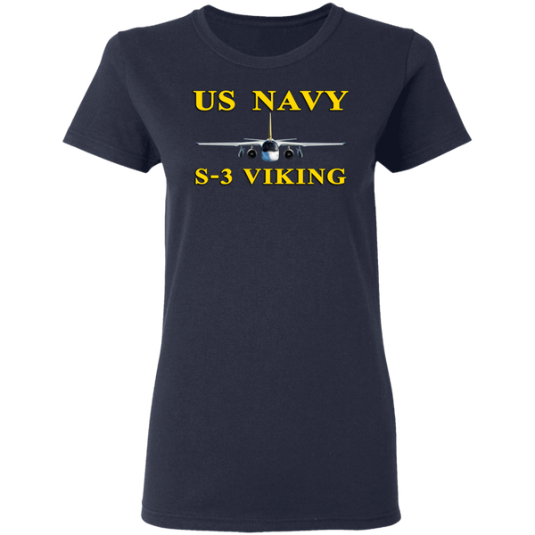 US Navy S-3 3 Ladies' Cotton T-Shirt