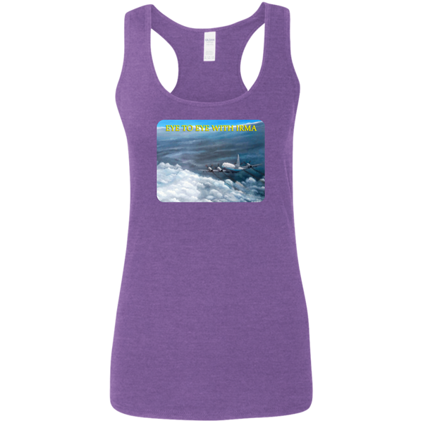 Eye To Eye With Irma Ladies' Softstyle Racerback Tank