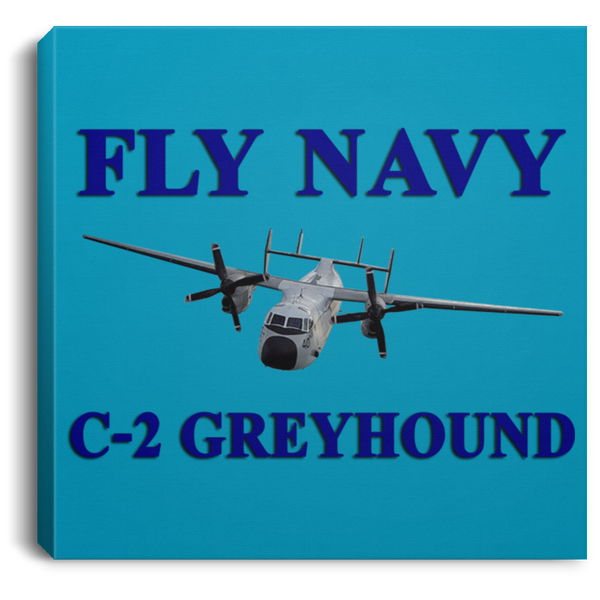 Fly Navy C-2 1 Canvas - Square .75in Frame