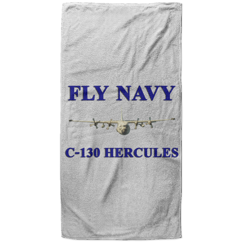 Fly Navy C-130 1 Beach Towel - 37x74