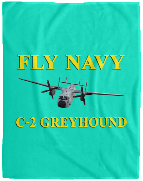 Fly Navy C-2 3 Blanket - Cozy Plush Fleece Blanket - 60x80