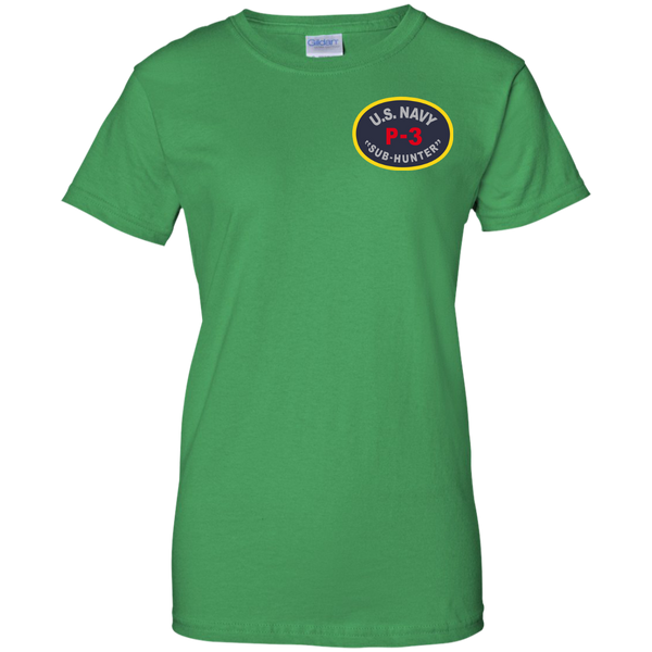 P-3 Sub Hunter 1 Ladies Custom Cotton T-Shirt