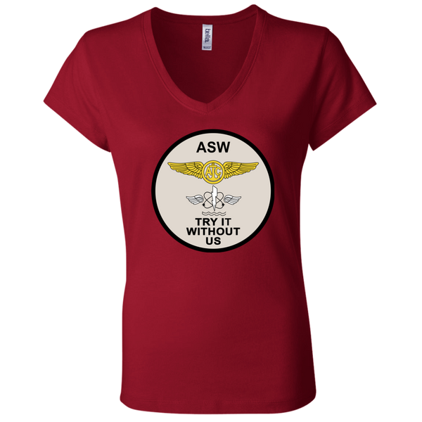 ASW 01 Ladies' Jersey V-Neck T-Shirt