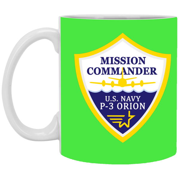 P-3 Orion 3 MC White Mug - 11oz