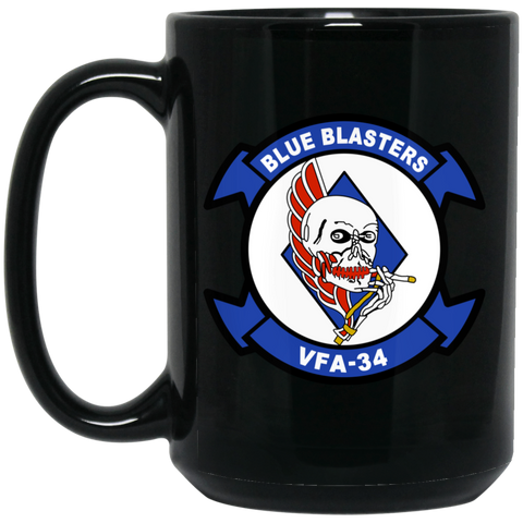 VFA 34 2 Black Mug - 15oz