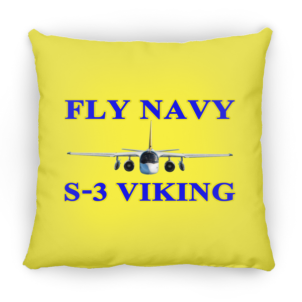 Fly Navy S-3 1 Pillow - Square - 18x18