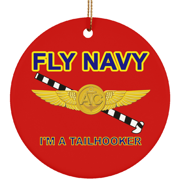 Fly Navy Tailhooker 2 Ornament - Circle