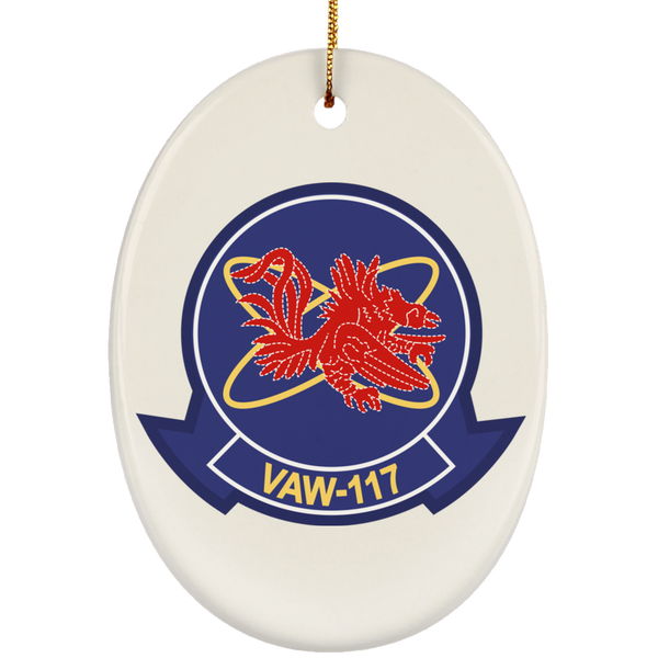 VAW 117 3 Ornament Ceramic - Oval