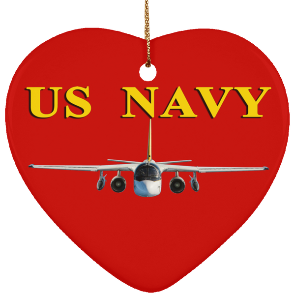 US Navy S-3 4 Ornament - Heart