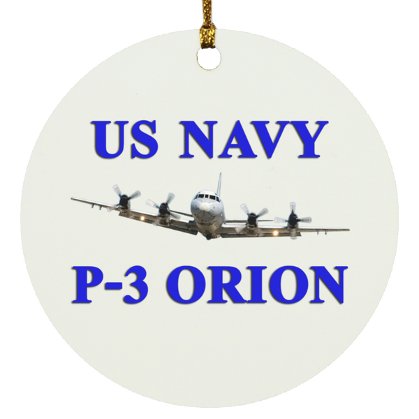 US Navy P-3 1 Ornament Ceramic - Circle