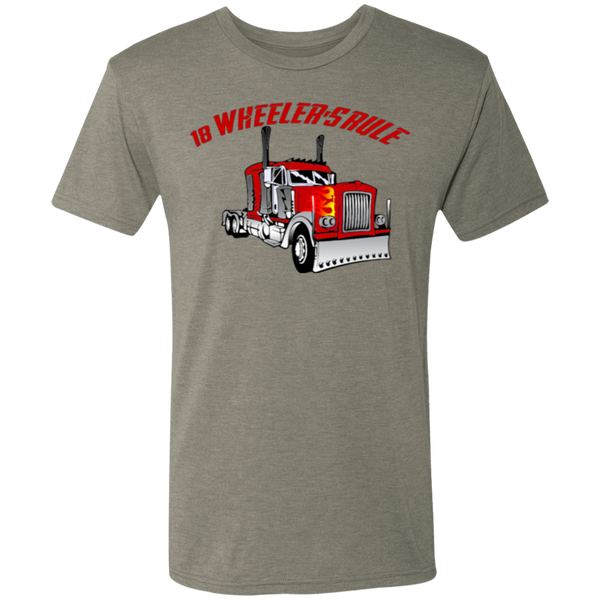 Trucker 18 Wheeler 1 Triblend T-Shirt