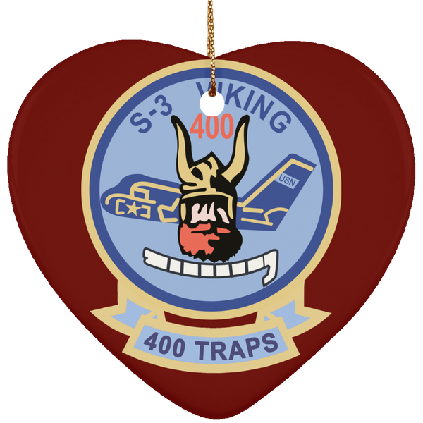 S-3 Viking 6 Ornament - Heart